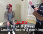 Alex - First & Last - Locker Room Spanking